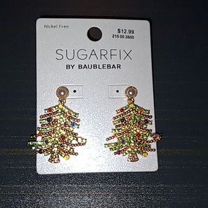 Sugarfix by Baublebar Christmas tree dangle earrings discontinued
